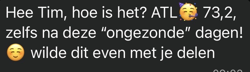 WhatsApp-bericht van een Fit Mom-cliënt 8